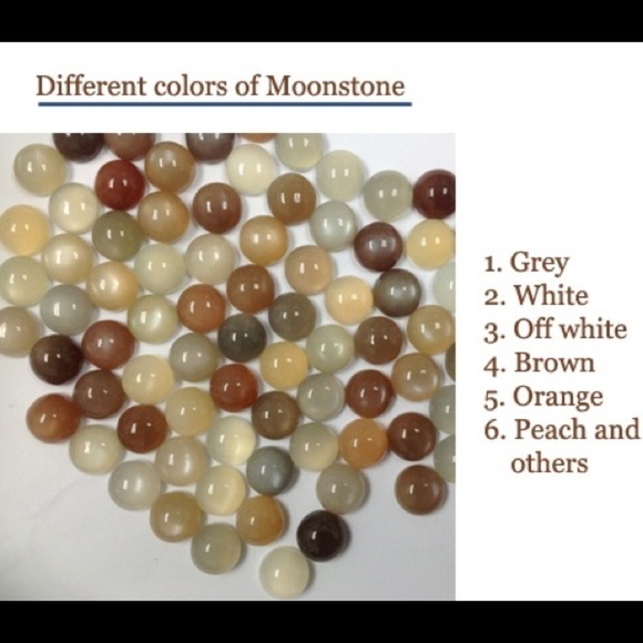 MOONSTONE Beaded Long Earrings & Silver Leaf Accent - Picture 4 of 14